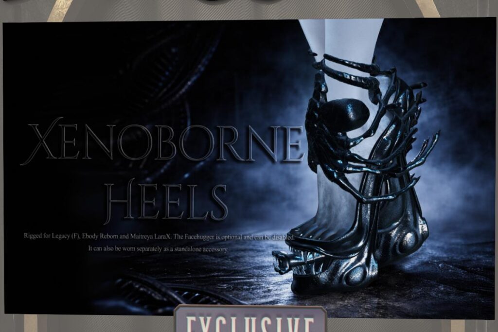 Xenoborne Heels - Legacy/MaitreyaX/Reborn, L$399 each/L$2500 FP