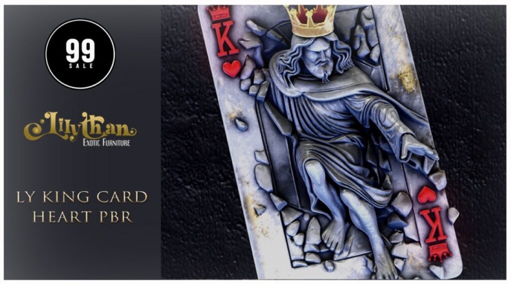 King Card Heart Decor	<a href="http://maps.secondlife.com/secondlife/Moonwall/22/203/32" target="_blank">Teleport</a>