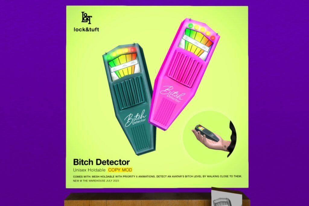 Bitch Detector	<a href="http://maps.secondlife.com/secondlife/Oblivion/18/33/1338" target="_blank">Teleport</a>