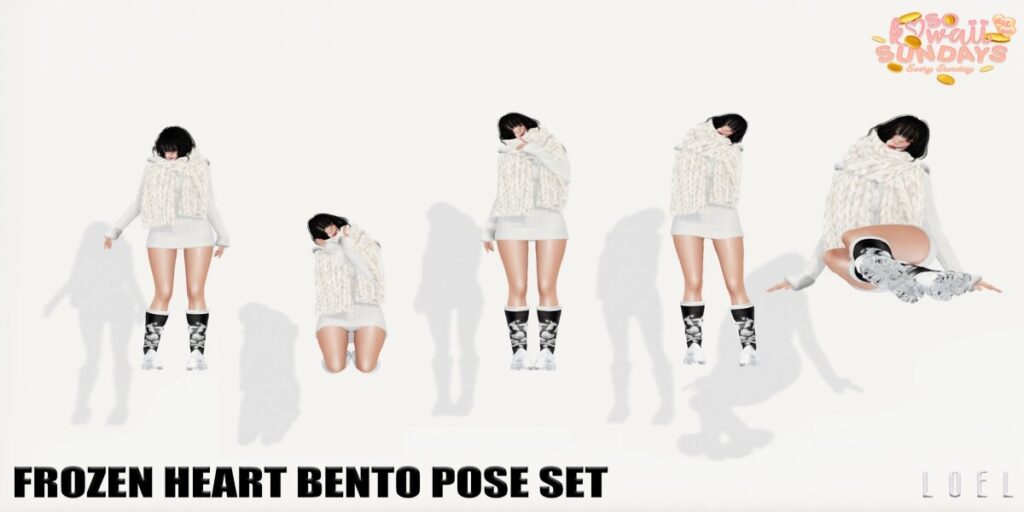 Frozen Heart Poses	<a href="http://maps.secondlife.com/secondlife/Stargazer%20Galaxy/101/47/3118" target="_blank">Teleport</a>