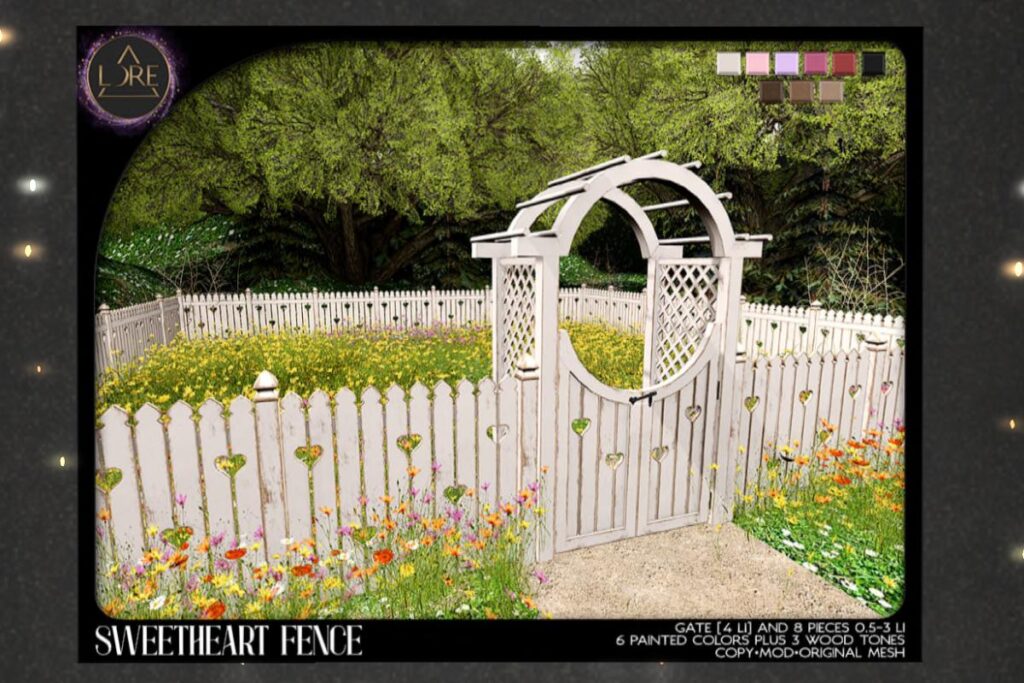 Sweetheart Fence, L$500