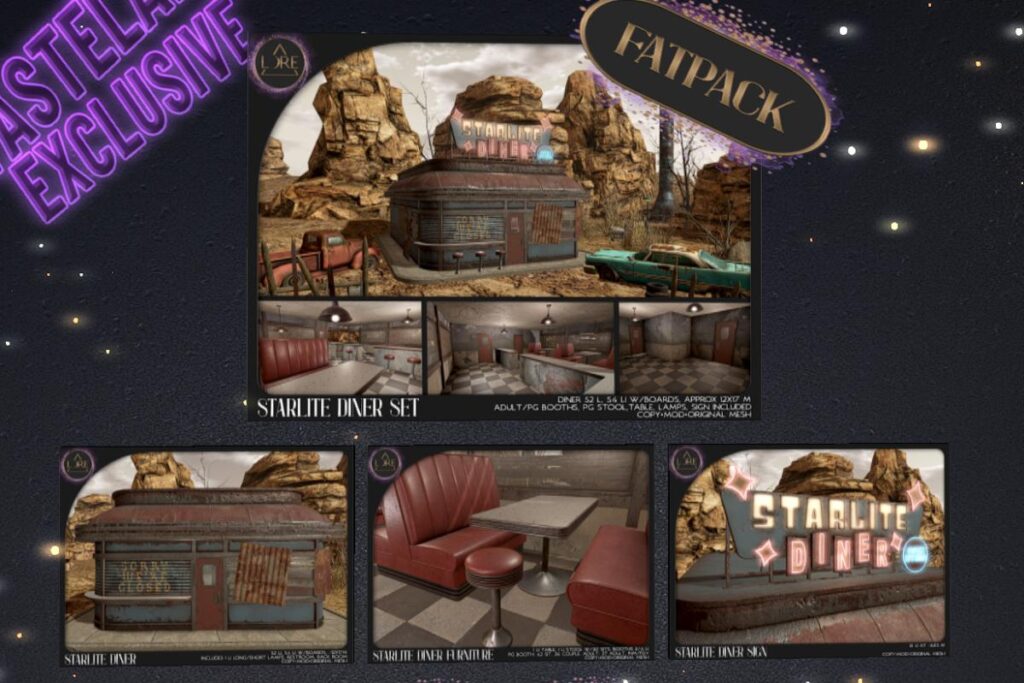 Starlite Diner Set, L$275-L$1200 each/L$1750 FP