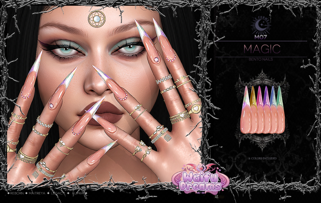 M07 Magic French Nails - Inithium/Legacy/Maitreya/Reborn