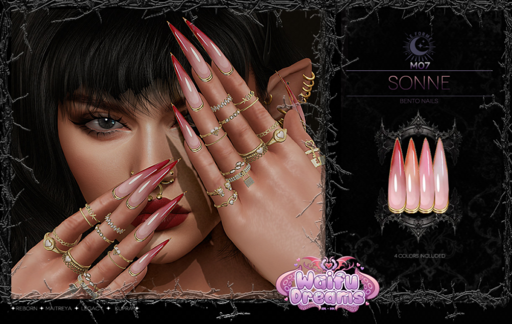 M07 Sonne Nails - Inithium/Legacy/Maitreya/Reborn