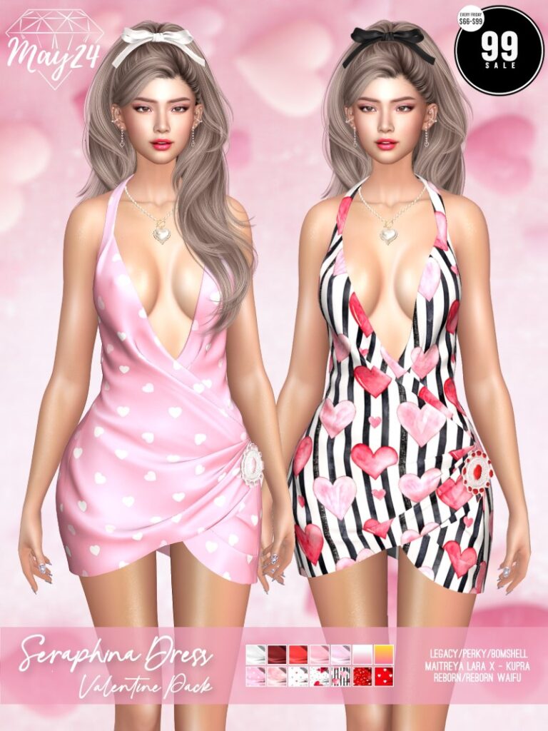 Seraphina Dress - Inithium/Legacy/MaitreyaX/Reborn/+mods	<a href="http://maps.secondlife.com/secondlife/Highway%20Star/144/134/23" target="_blank">Teleport</a>