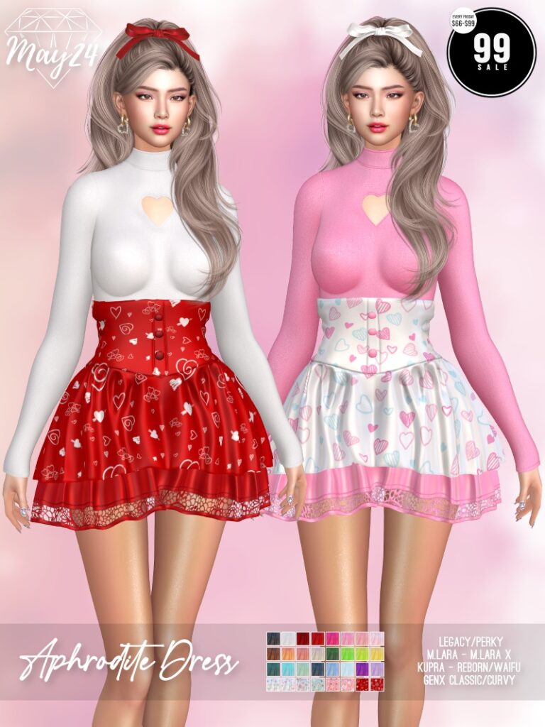 Aphrodite Dress - GenX/Inithium/Legacy/Maitreya/Reborn/+mods	<a href="http://maps.secondlife.com/secondlife/Highway%20Star/144/134/23" target="_blank">Teleport</a>