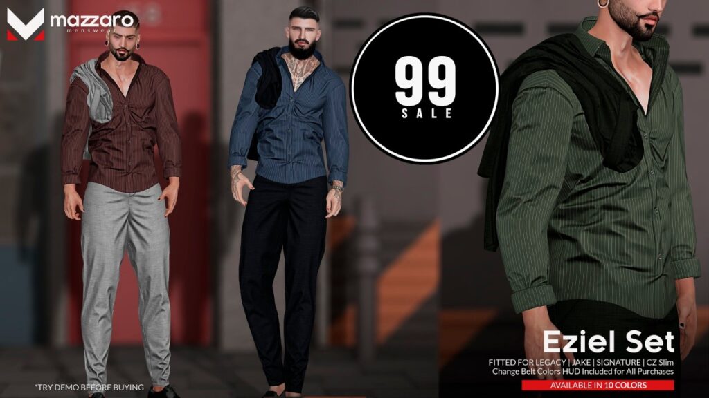 Eziel Set - CZ Slim/Jake/Legacy/Signature	<a href="http://maps.secondlife.com/secondlife/Heartbreak/131/129/166" target="_blank">Teleport</a>