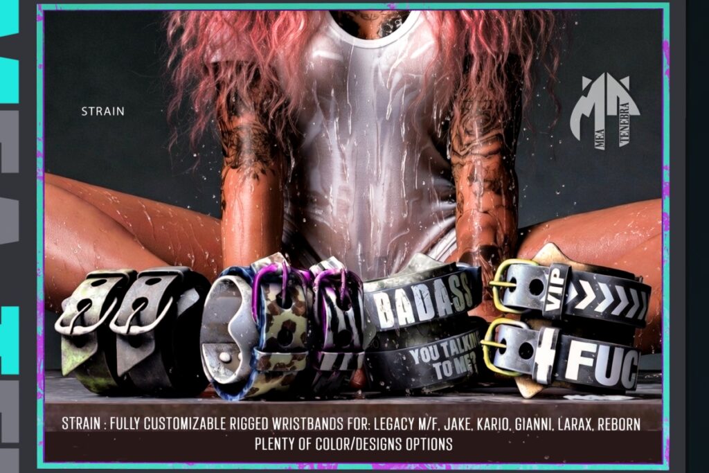 Strain Wristband - Gianni/Jake/Kario/Legacy M+F/Reborn, L$399 FP