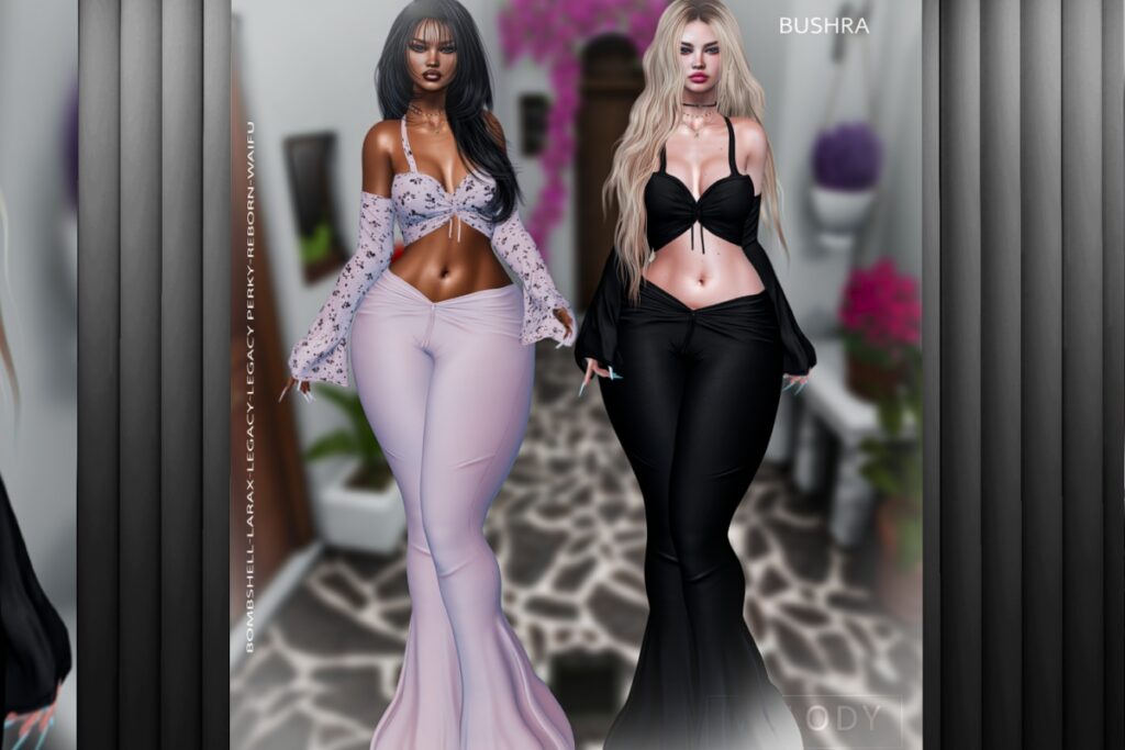 Bushra Top &amp; Pants - Legacy/MaitreyaX/Reborn/+mods, L$325 each/L$2199 FP