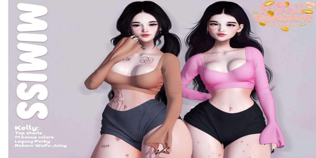 Kelly OUtfit - Legacy/Reborn/+mods	<a href="http://maps.secondlife.com/secondlife/Lorena%20North/61/171/819" target="_blank">Teleport</a>