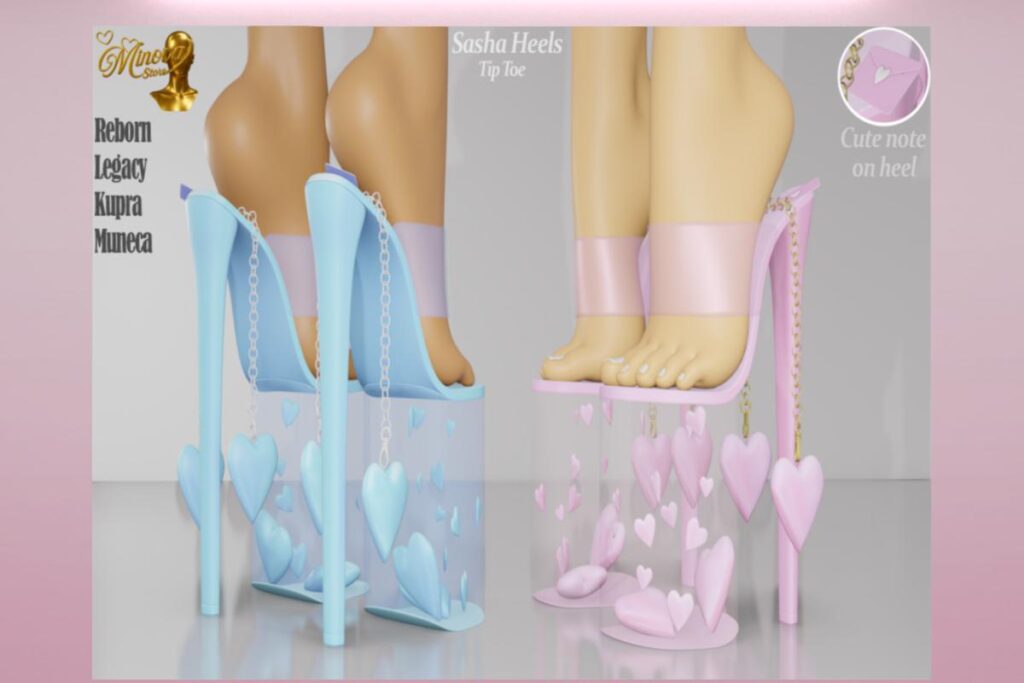 Sasha Heels - Inithium/Legacy/Reborn/Yentements, L$285 each/L$999 FP