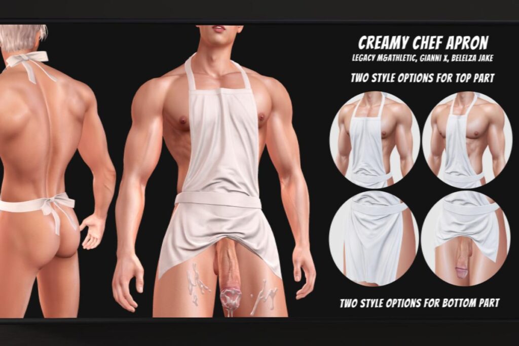 Creamy Chef Apron - Jake/GianniX/Legacy/+mods, L$399