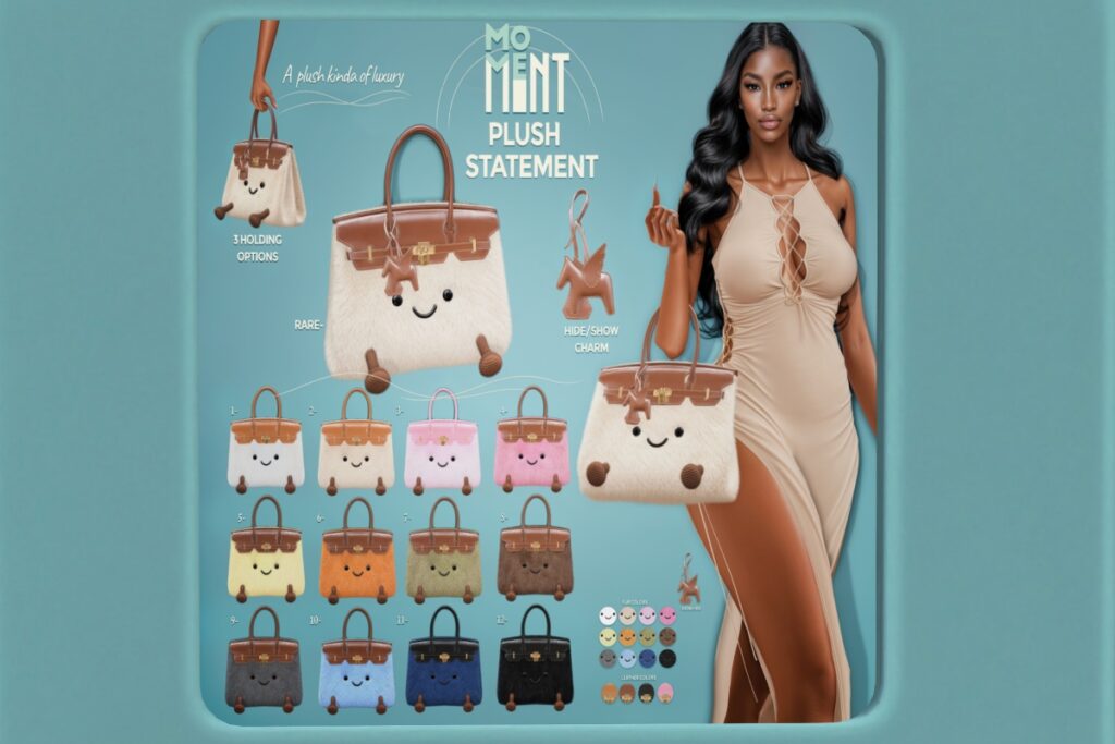 Plush Statement Bag, L$69 per Play
