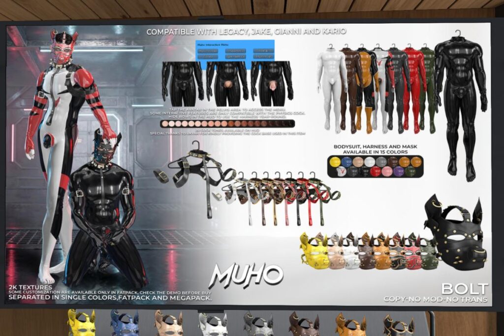 Bolt Outfit - Jake/Gianni/Inithium/Legacy, L$149-L$189 each/L$1099-L$1299 each FP/L$1999 MP