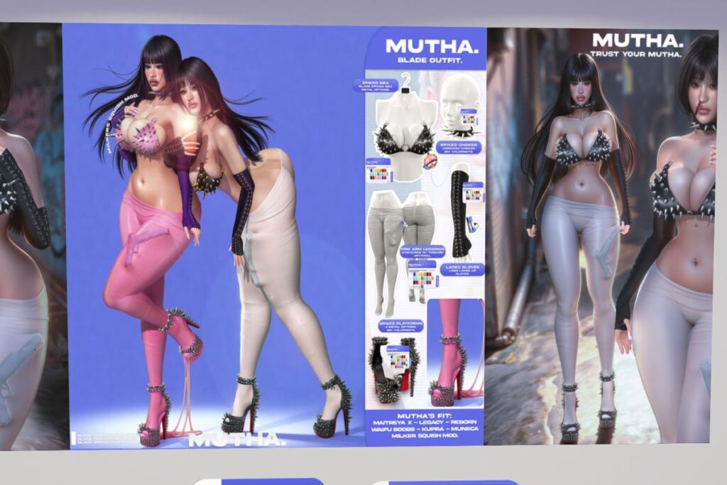 Blade Set - Inithium/Legacy/MaitreyaX/Muneca/Reborn/+mods, L$199-L$365 each/L$699-L$1299 each FP/L$3449 MP