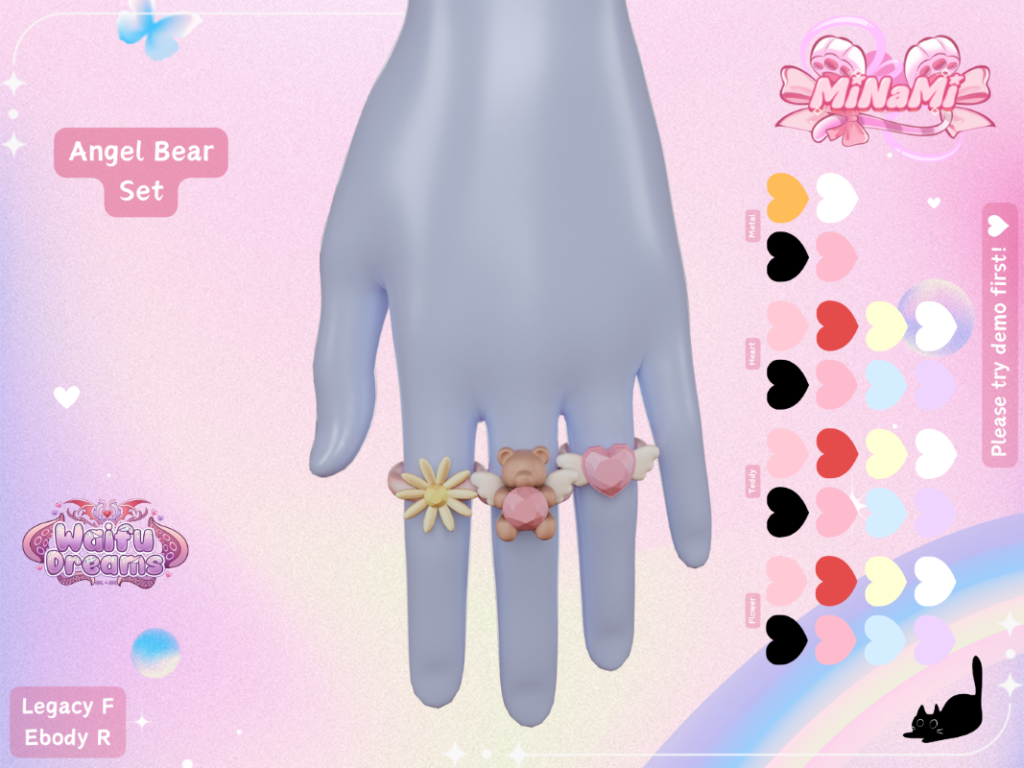 Angel Bear Ring Set - Legacy/Reborn