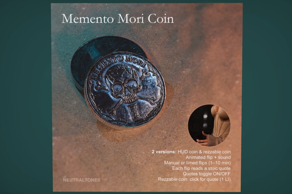Memento Mori Coin Holdable, L$299