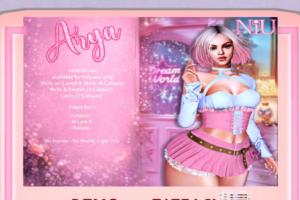 Arya Outfit - Legacy/MaitreyaX/Reborn, L$388 each/L$1350 FP