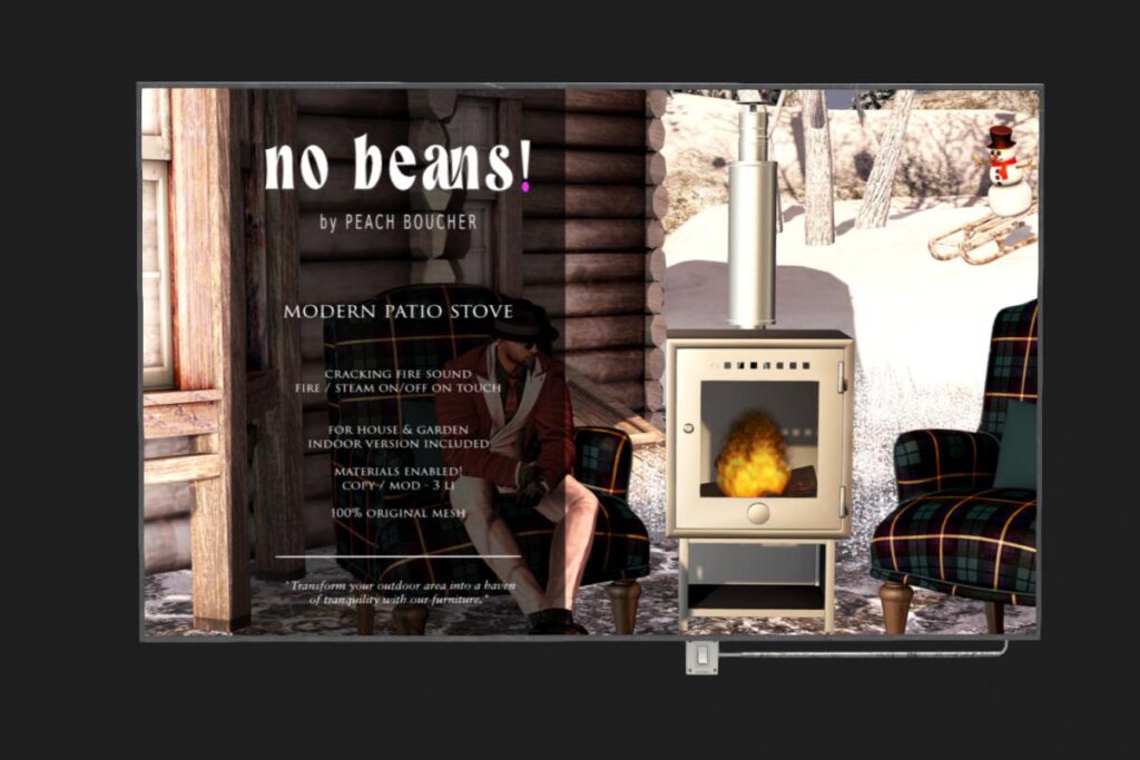 Modern Patio Stove, L$299