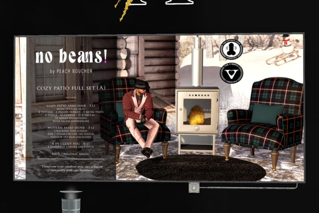 Cozy Patio Full Set, L$/749 PGL$1349 Adult