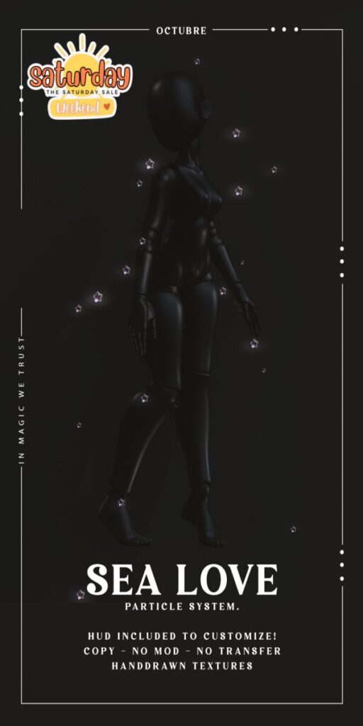 Sea Love Particle Emitter	<a href="http://maps.secondlife.com/secondlife/Mellor/97/37/27" target="_blank">Teleport</a>