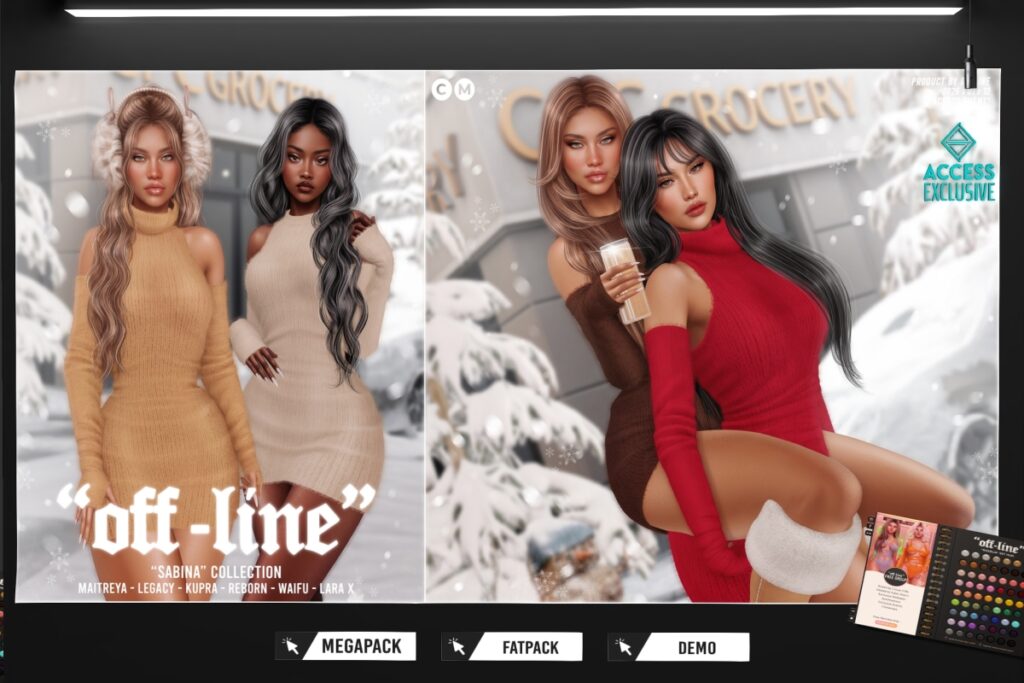 Sabina Collection - Inithium/Legacy/Maitreya/Reborn/+mods, L$289 each/L$1399-L$1699 each FP/L$2499 MP