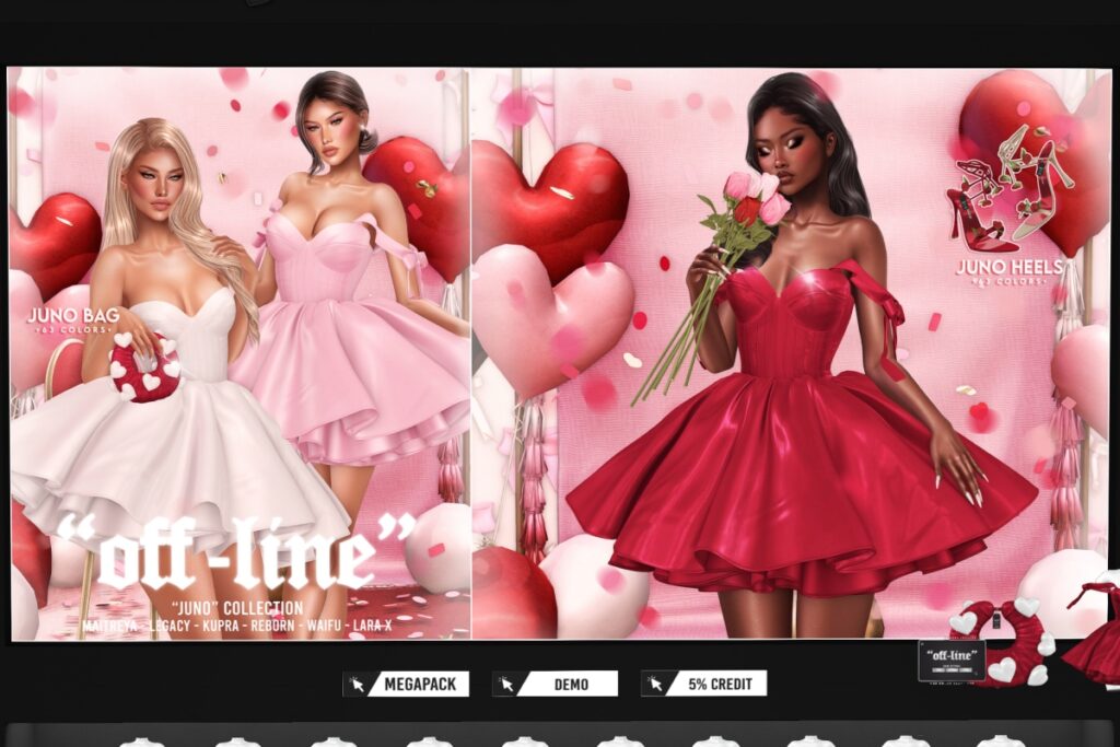 Juno Outfit - Inithium/Legacy/Maitreya/Reborn/+mods, L$289-L$399 each/L$1299-L$1999 each FP/L$3499 MP