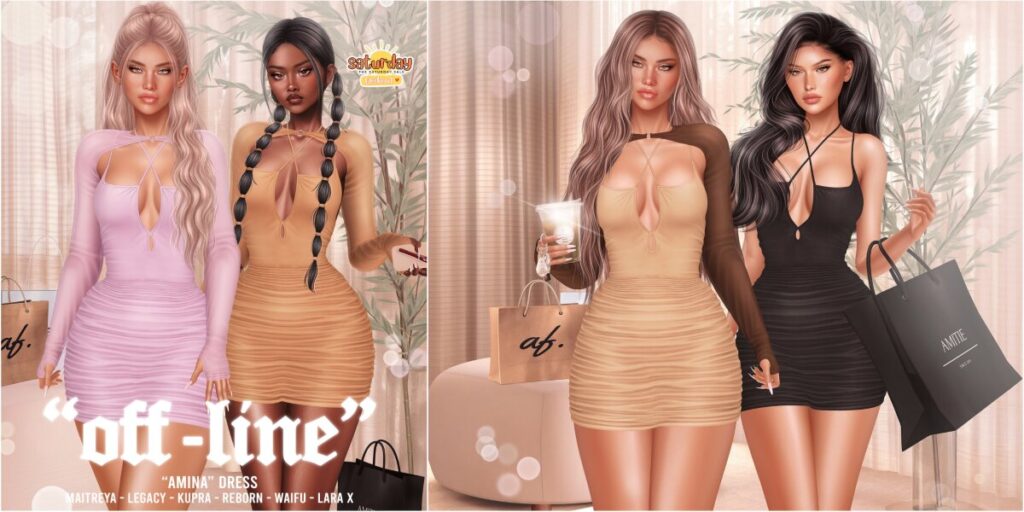 Amina Dress - Inithium/Legacy/Maitreya/Reborn/+mods	<a href="https://maps.secondlife.com/secondlife/YUNG/96/129/1050" target="_blank">Teleport</a>