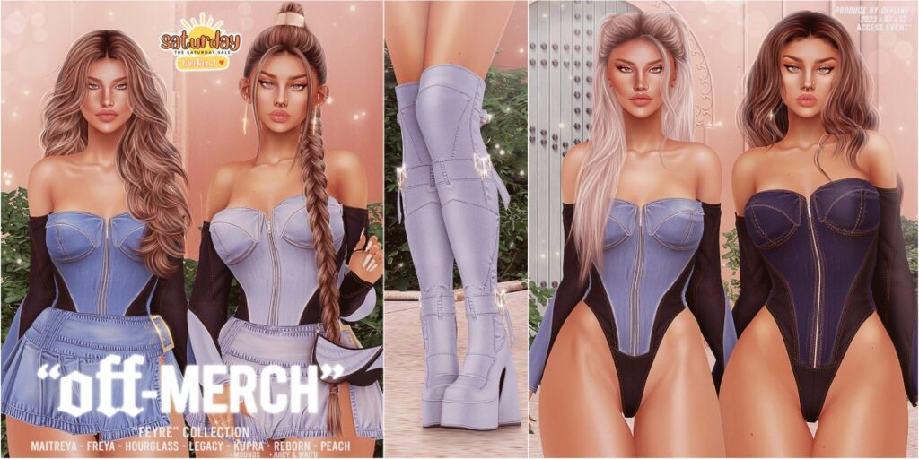 Feyre Collection - Freya/Hourglass/Inithium/Legacy/Maitreya/Peach/Reborn/+mods	<a href="https://maps.secondlife.com/secondlife/YUNG/96/129/1050" target="_blank">Teleport</a>