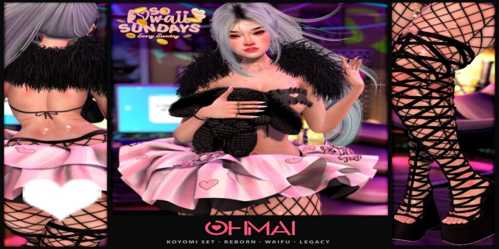 Koyomi Set - Legacy/Reborn/+mods	<a href="https://maps.secondlife.com/secondlife/The%20Valley/226/158/1339" target="_blank">Teleport</a>