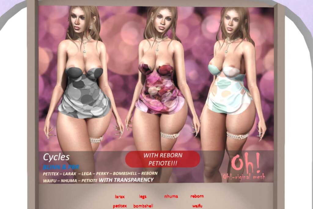 Cycles - Legacy/MaitreyaX/Nhumana/Reborn/+mods, L$699 each/L$1999 FP