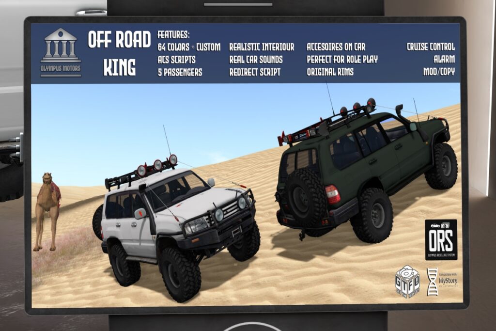 Off Road King Driveable Vehicle, L$999