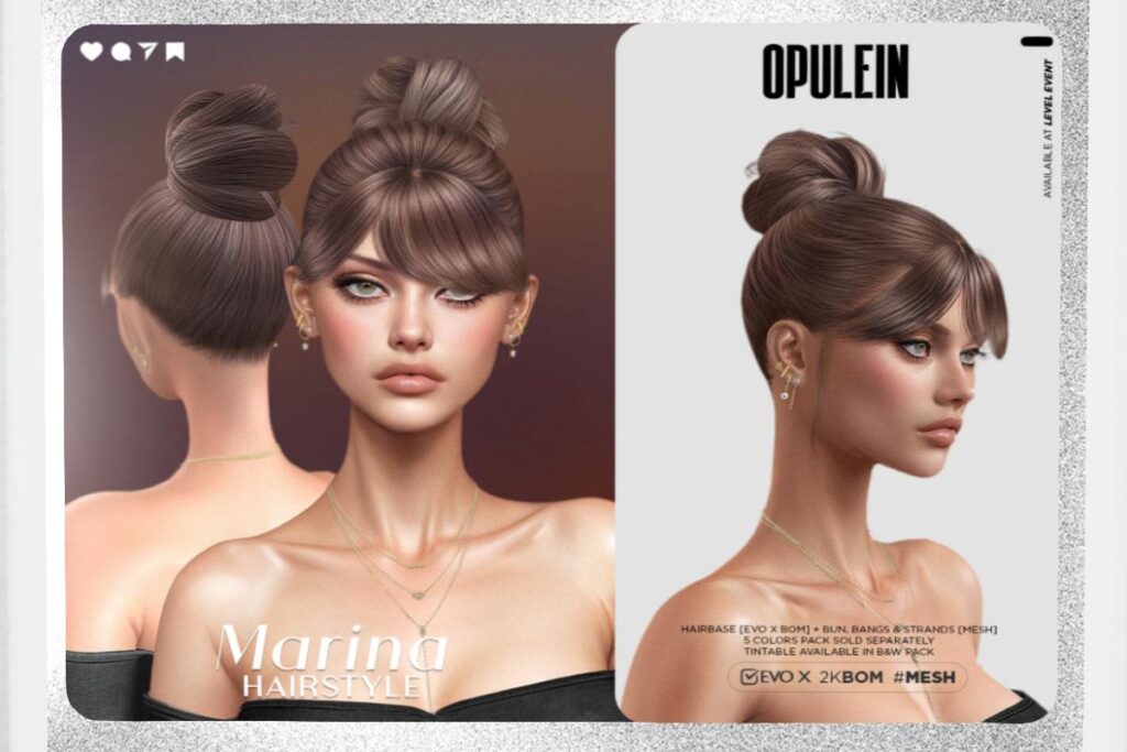Marina Hairstyle - EvoX, L$299 each/L$999 FP