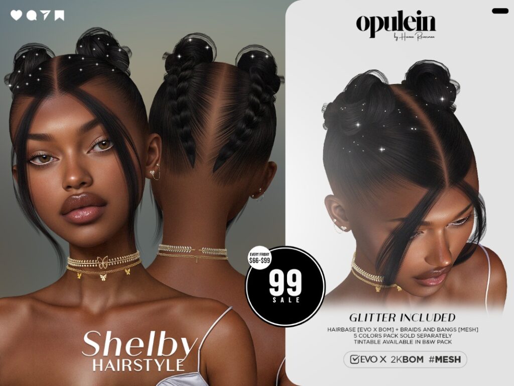Shelby Hairstyle &amp; Hairbase - EvoX	<a href="http://maps.secondlife.com/secondlife/Ice%20Cream/21/126/1002" target="_blank">Teleport</a>
