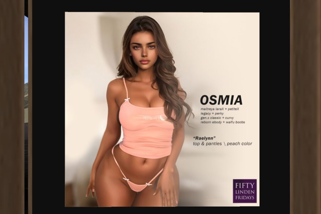 Raelynn Outfit -  GenX/Legacy/MaitreyaX/Reborn/+mods	<a href="http://maps.secondlife.com/secondlife/OSMIA/123/140/23" target="_blank">Teleport</a>