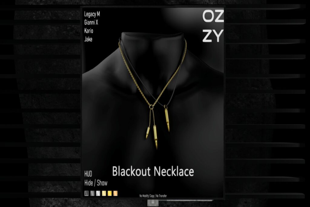Blackout Necklace - Gianni/Jake/Kario/Legacy, L$349