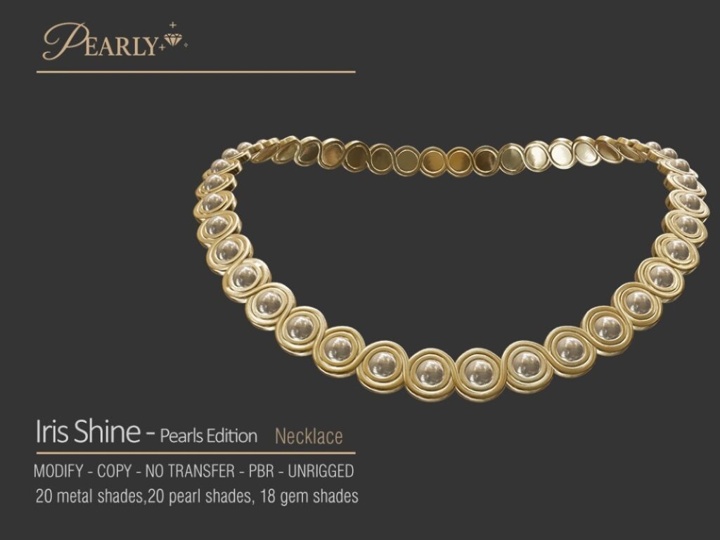 Iris Shine Necklace	<a href="http://maps.secondlife.com/secondlife/Unbroken%20Isle/48/138/25" target="_blank">Teleport</a>