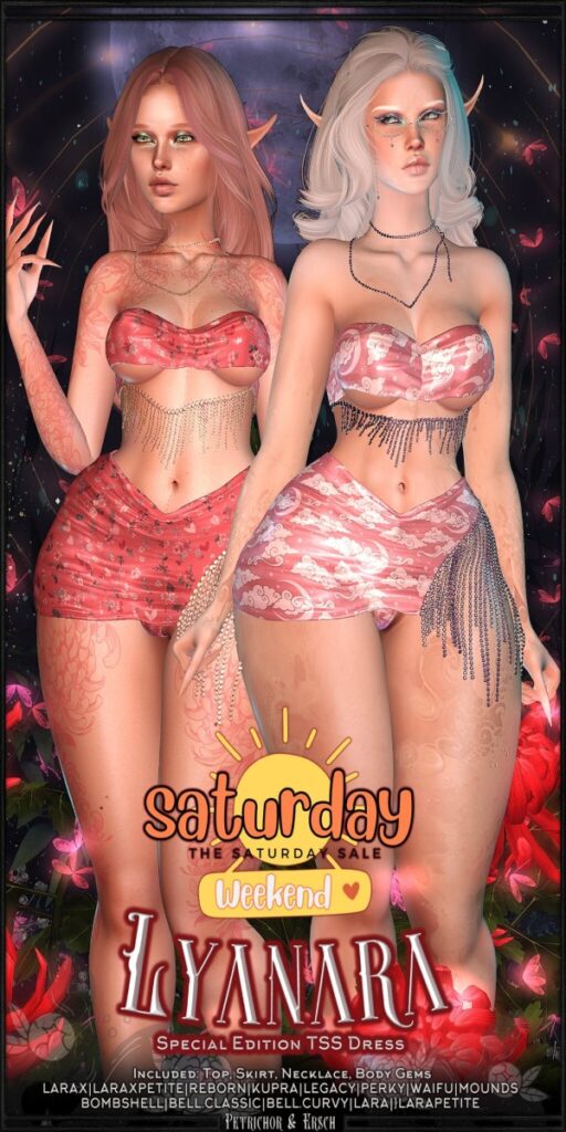 Lyanara Valentine - GenX/Inithium/Legacy/Maitreya/Reborn/+mods	<a href=" http://maps.secondlife.com/secondlife/Lune/131/127/1515" target="_blank">Teleport</a>