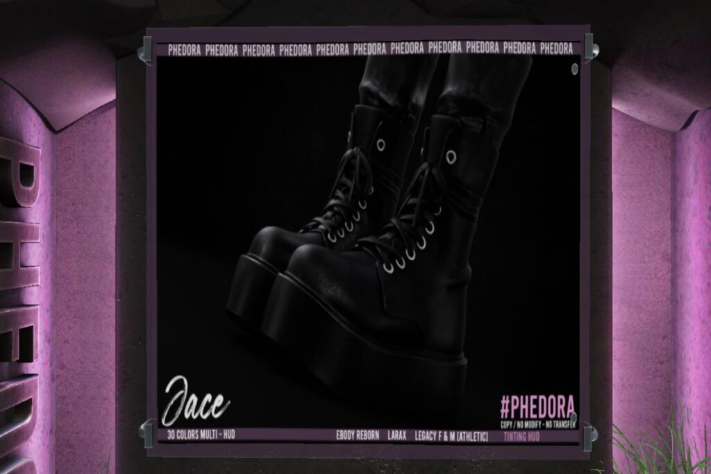 Jace Boots - Legacy F+M/MaitreyaX/Reborn/+mods, L$499