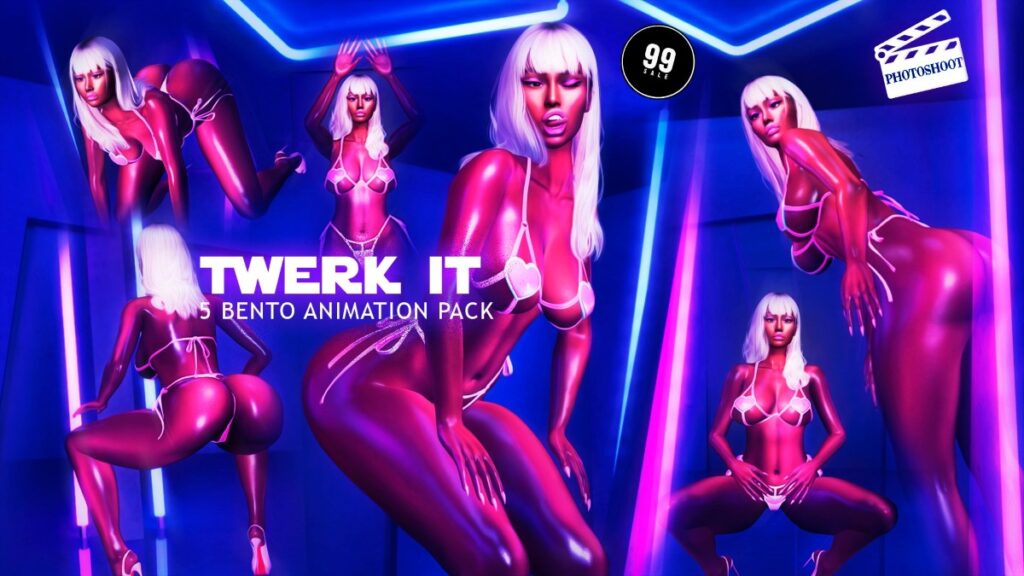 Twerk It Animations	<a href="http://maps.secondlife.com/secondlife/VELOUR/205/207/1965" target="_blank">Teleport</a>