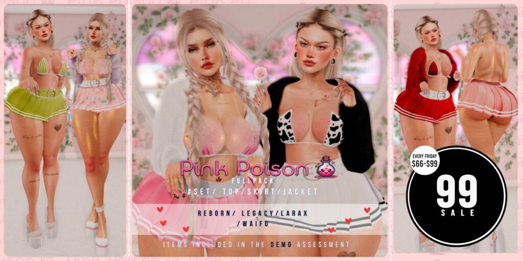 99.Sale Outfit #2 - Legacy/MaitreyaX/Reborn/+mods	<a href="http://maps.secondlife.com/secondlife/Hyades/33/159/22" target="_blank">Teleport</a>