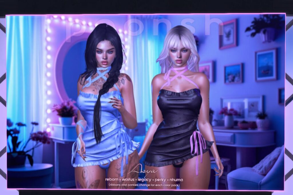 Asya Dress - Legacy/Nhumana/Reborn/+mods, L$350 each/L$1500 FP