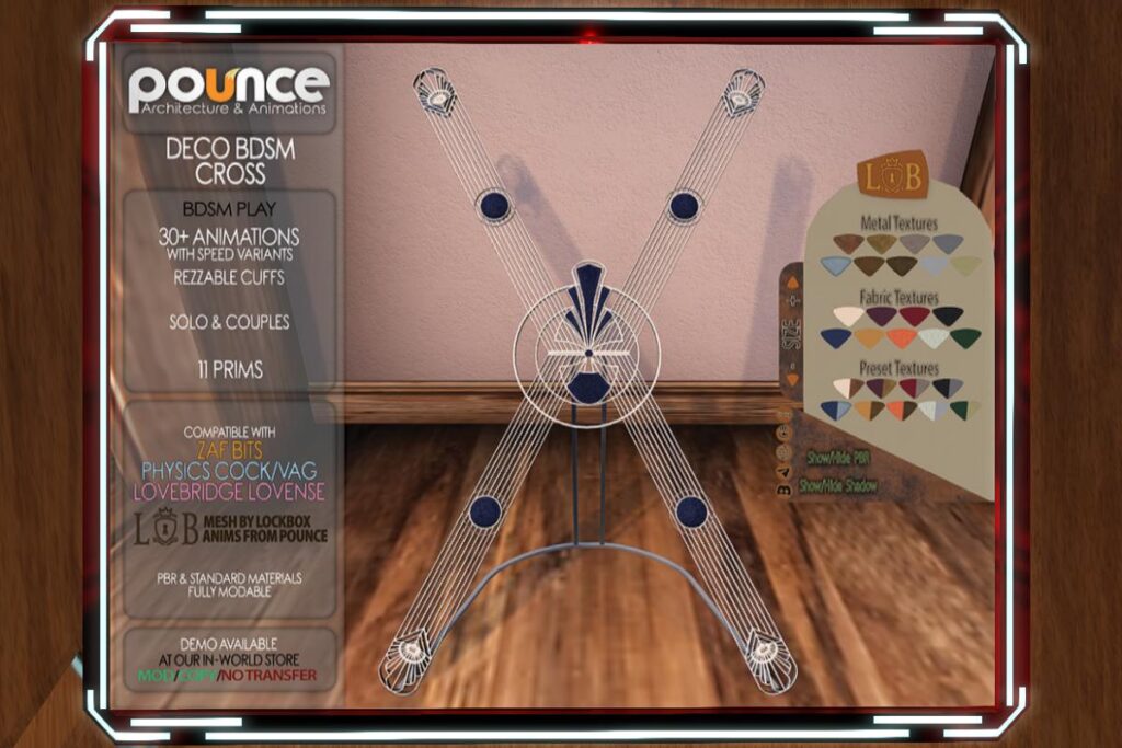 Deco BDSM Cross, L$1200