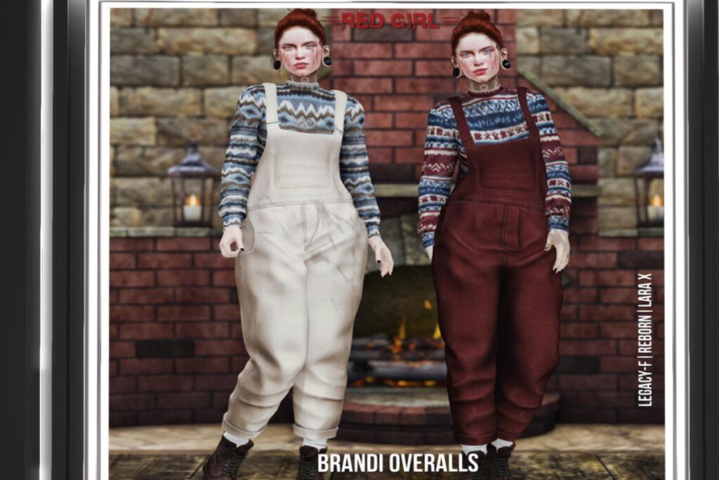 Brandi Overalls - Legacy/MaitreyaX/Reborn/+mods, L$349 each/L$1350 FP