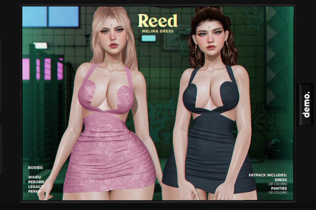 Melina Dress - Legacy/Reborn/+mods, L$249 each/L$1199 FP