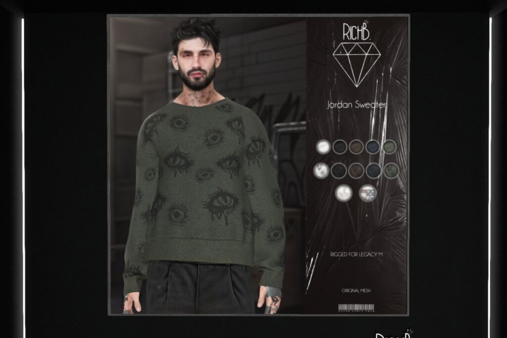 Jordan Sweater - Legacy, L$299 each/L$999 FP