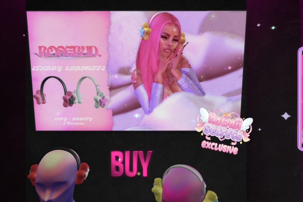 Starry Earmuffs, L$275