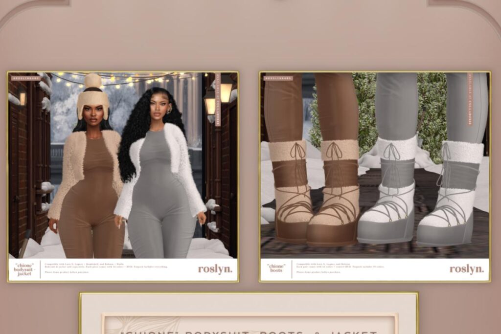 Chione Bodysuit, Jacket &amp; Boots - Legacy/MaitreyaX/Reborn/+mods, L$388 each/L$988-L$1288 each FP