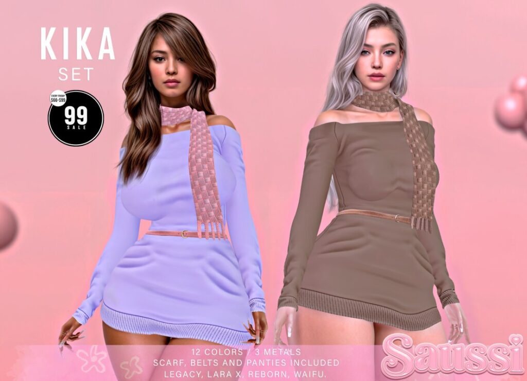 Kika Set - Legacy/MaitreyaX/Reborn/+mods	<a href="http://maps.secondlife.com/secondlife/Sunny%20Ridge/53/106/1001" target="_blank">Teleport</a>