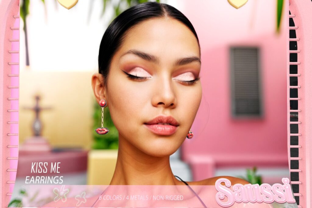 Kiss Me Earrings, L$260 FP